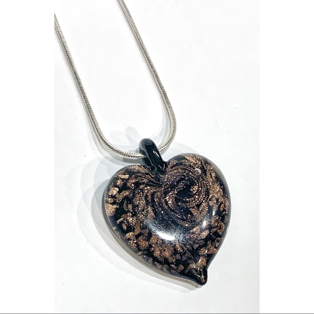 Sterling Silver Necklace with Tiger's Eye Stone Pendant